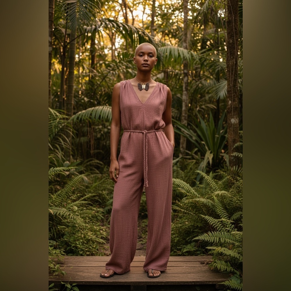 Universal Thread Dusty Rose Sleeveless Jumpsuit w/ Pockets. Size S